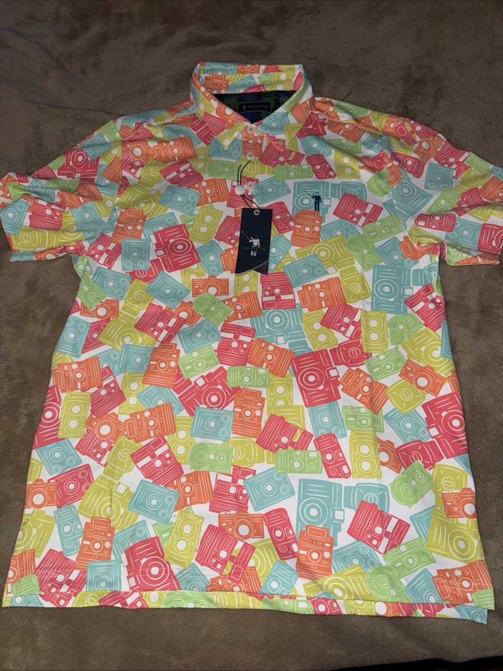 William Murray Golf Polo Shirt Mens Medium Candid Camera New